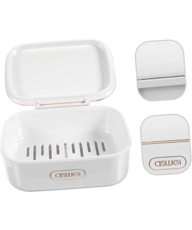 Ciieeo 3pcs Soap Box Body Wash Container Non Soap Holder Leak Proof Containers Soap Container with Drain Soap Rack Soap Draining -mount Soap Dish Household Travel White Storage Rack Abs - Buy Online on GoSupps.com