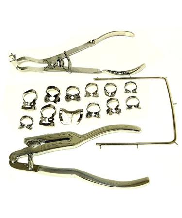 BDeals 15 Pieces Dental Rubber Dam Kit of Surgical Instruments Set by Life gears