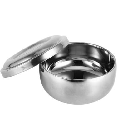 Premium Catrub Stainless Steel Razor Bowl Mug | Men's Shaving Brush & Soap | Beard Cleaning Dish - Buy Online on GoSupps.com