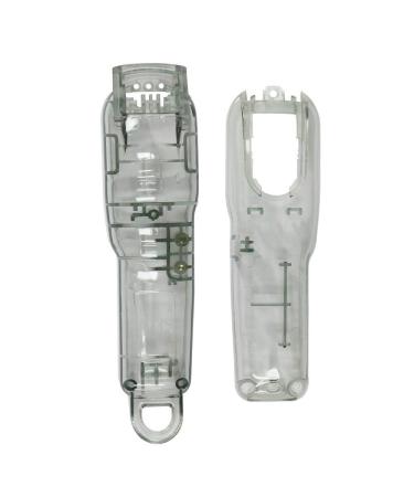 RIYAN 1Set Gray Hair Clipper Back Housing Cover Clear Front Lid for Hair Trimmer Tools Kit
