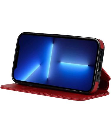 BRART Wallet Case for iPhone 13/13 Pro/13 Pro Max PU Leather Magnetic Protective Flip Case Cover with Credit Card Slot Viewing Stand Shockproof TPU (Color : Red Size : 13pro max 6.7") 13pro max 6.7" Red - Buy Online on GoSupps.com