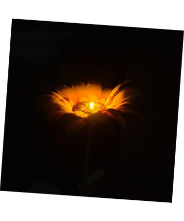 3pcs Floral Decor Outdoor Decorative Lights LED Decor Outdoor Solar Garden Decor Solar Landscape Light Sunflower Lawn Lamp Solar LED Flower Light Solar LED Flowers Landscape Lamp (Assorted Color) - Buy Online on GoSupps.com