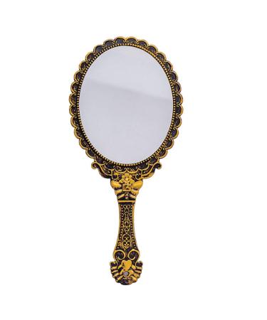 KABAKE Handheld Mirror, Hand Held Mirror with Handle, Small Travel Packet Compact Mirrors, Vintage Decorative Makeup Cosmetic Purse Mirrors for Girls Women, Bronze - Buy Online on GoSupps.com