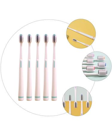 HOMSFOU 5pcs Soft Bristle Toothbrush - Spiral Silk Brush Eco-Friendly and Plastic-Free | International Shipping Available - Buy Online on GoSupps.com