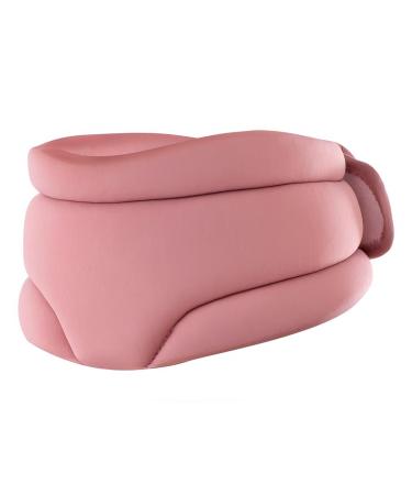 Quixex Ergonomic Neck Support Adjustable Neck Support Soft Nylon Foam Collar Comfortable for Office & Home (Pink)