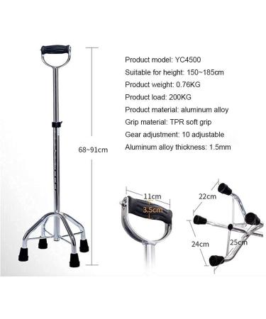 Walking Stick Lightweight Adjustable Balancing Aid Drive Aluminum Crutch Ultra Stable Orthopedic Products Accessories Cane for Men Women Everything is fine Run forward - Buy Online on GoSupps.com