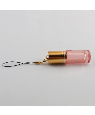 Tianzd 5ml Pink Glass Roller Bottles - 5 Pack with Gold Screw Cap - Essential Oil Roll-On Bottles with Funnel & Pipettes for Easy Filling - Buy Online on GoSupps.com
