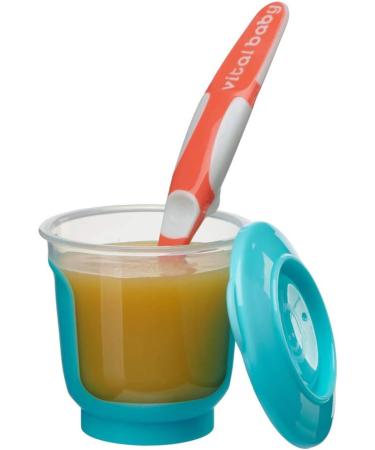 Vital Baby NOURISH Store & Wean Pots - Stackable Storage with Soft Bases - Leakproof Lids - BPA Free - Ideal for Weaning & Snacks - 4pk 4oz/120ml - Buy Online on GoSupps.com