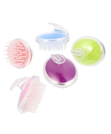 Magiclulu 5st Shampoo massage comb Tools for men paddle scalp massage Brush massage brush for the scalp cleaning brush Massage brush silicone for the scalp hairassage brush