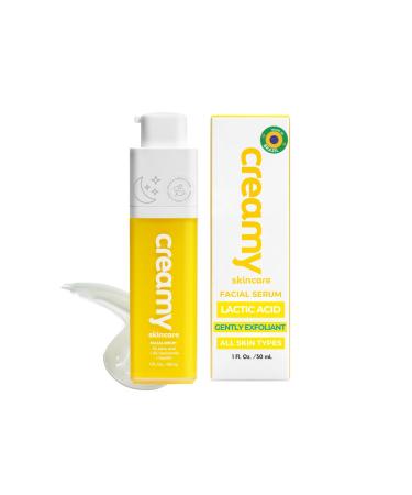 Creamy Skincare Hydrating 5% Serum Moisturizing Face-Exfoliator with 5% 5% Niacinamide and Hypskin Face Serum for Dry and Dull Skin Gentle on All Skin Types 1 fl oz/ 30mL