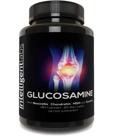 Triple Strength Glucosamine Sulfate Complex 1500mg, with Boswellia, Chondroitin, MSM and Tumeric - Buy Online on GoSupps.com