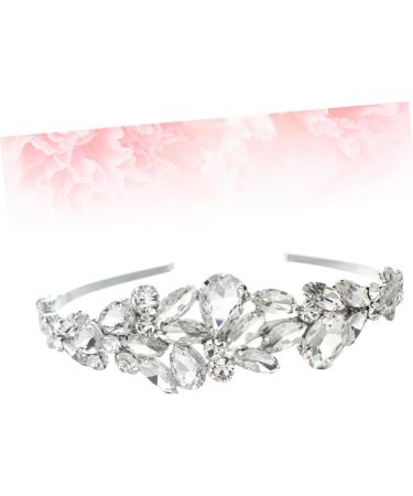 PLAFOPE Wedding Headband Bride Headpieces for Wedding Hair Accessory for Women Rhinestone Hair Accessories Hair Gems for Women Rhinestone Headband Women Hair Accessories Tiara White - Buy Online on GoSupps.com