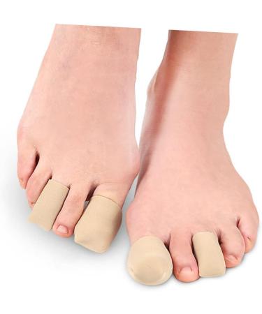 4 Pcs FRCOLOR Silicone Gel Toe Sleeves - Elastic Toe Covers for Toe Protection - Breathable and Split Toe Design - Buy Online on GoSupps.com