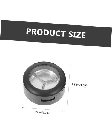 DRESSOOS 8 Pcs Eye Shadow Box Makeup Travel Containers Empty Palette Eyeshadow Travel Black Plastic - Buy Online on GoSupps.com