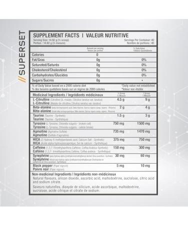 Beyond Yourself - SuperSET | Pre-Workout Formulated for Peak Performance & Insane Pumps | Dominate Savage Workouts with 300mg Caffeine 9g L-Citrulline + HICA Taurine & Agmatine | 40 Servings | Blue Freeze - Buy Online on GoSupps.com
