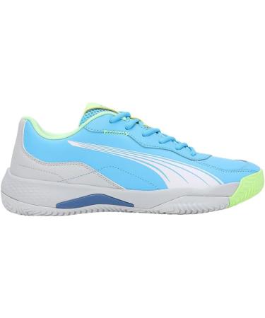 PUMA Unisex Nova Smash Tennis Shoe 44 EU - Luminous Blue Puma White & Glacial Gray - International Shipping Available - Buy Online on GoSupps.com