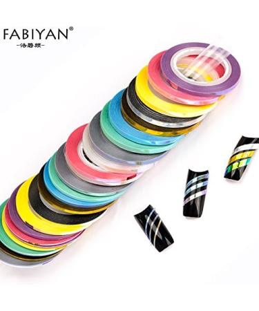 Kamas 9 Rolls Nail Art Striping Tape Set - Aurora Laser Mermaid French UV Gel Polish Sticker Tips Decoration DIY Tool - 3mm Color Option - Buy Online on GoSupps.com