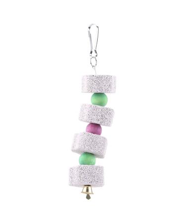 Tnfeeon grinding beak calcium stone parrot bird teeth grindstone hanging cord cord cheese stone for hamster chinchilla (2 pieces) - Buy Online on GoSupps.com