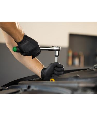 PermaSafe HD Industrial Nitrile Disposable Gloves - 6+ Mil Latex-Free Raised Diamond Texture | Large Box of 100 for Mechanics | International Shipping Available - Buy Online on GoSupps.com