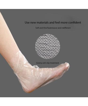 100pcs Disposable Paraffin Bath Liners for Foot Spa Moisturizing - Transparent Plastic Foot Covers for Women & Feet Care - Buy Online on GoSupps.com