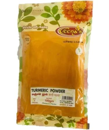 Veenas Turmeric Powder | 100GM | Haldi Powder | Bright Yellow Colour | Indian turmeric powder | Turmeric Ground Powder | Indian Origin (Pack of 3) - Buy Online on GoSupps.com