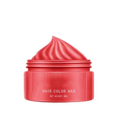 Temporary Natural Hair | Coloring Mud Hair Wax Color | Hairstyle Cream Color Wax | Hair Color Wax | Color Hair Wax Temporary | Versatile Hair Color Wax, wax for men's hair (Red, 30ml)