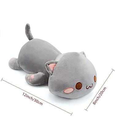 NatureMan Cute Kitten Plush Toy Stuffed Animal Pet Kitty Soft Anime Cat Plush Pillow children'sPlush cat doll Pillow toys (grey) - Buy Online on GoSupps.com