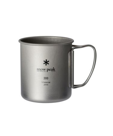 Snow Peak MG-142 Mug Sierra Cup, Titanium, Single Mug, Capacity: 10.1 fl oz (300 ml) 300ml