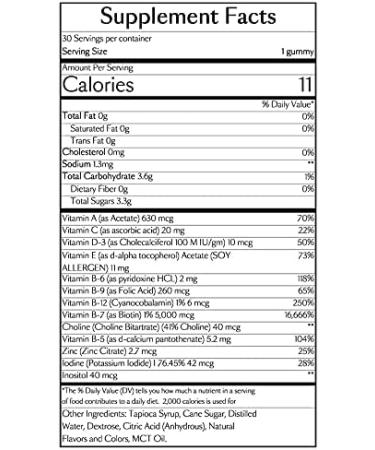 VEGAMOUR GRO Biotin Gummies for Hair - Natural Strawberry Flavor - 30 Count - Buy Online on GoSupps.com