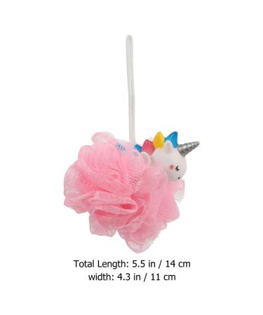 Uonlytech Unicorn Bath Sponge Set - 2pcs Mesh Loofahs for Kids - Cute Bathroom Peeling and Washing Balls - Buy Online on GoSupps.com