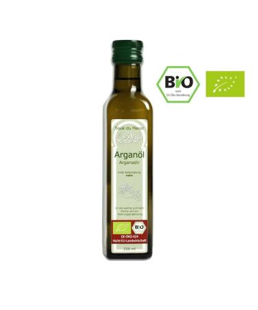 Bio Argan Oil 250ml - 100% Pure Vegan Organic Gourmet Oil from Morocco | Cold-Pressed Fair Trade for Cooking & Nutrition - Buy Online on GoSupps.com