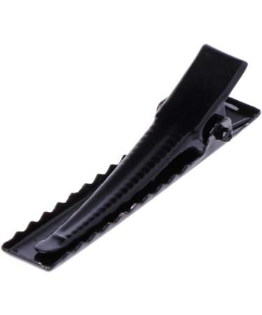 Lyguy Crocodile Terminals - 10 Black Metal Clamps 1 Tine Hair Clips | 4 cm Grinding Clips for DIY Projects - International Shipping Available - Buy Online on GoSupps.com