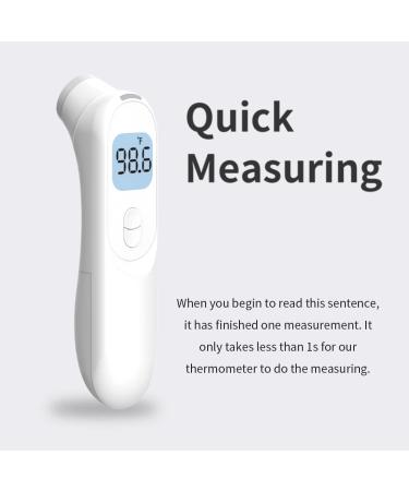 IIF Forehead Thermometer for Adults and Kids - Digital Infrared Touchless Thermometer with Fever Alarm and Memory Function - Accurate Results in C/F - Perfect Christmas Gift - Buy Online on GoSupps.com