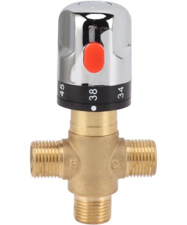 Thermostatic Mixed Valve for Home Improvement | Chrome Polished Temperature Control for Bathroom - Buy Online on GoSupps.com