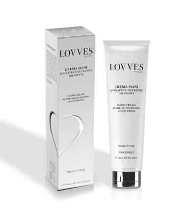 Lovves hand cream high natural cosmetics nourishing moisturizing reparator lifting effect preserves the youthful appearance of the hands 100 ml