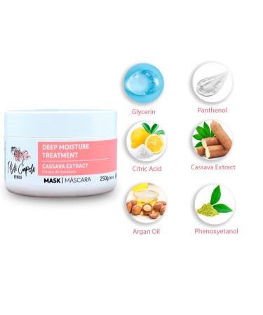 Ibelli Capelli Venice Cassava Extract & Argan Oil Hair Mask - 8oz (250g) Hair Treatment - Buy Online on GoSupps.com