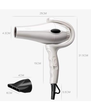 Hairdryer Professional 1600 W Powerful Hair Dryer with 3 Temperature Settings Cool Shot Function Ionic Protect Hair 270 rotatable Handle Design AC Motor Fast Drying Blow Dryer for Home Men Women - Buy Online on GoSupps.com