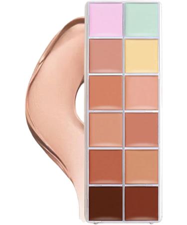  Dgayaeic Face Correcting Palette - 12 Shades Correcting Cream Makeup Palette | Melting Texture for Young People Teens Family & Friends - Buy Online on GoSupps.com
