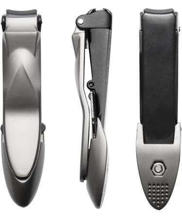 Splash-Proof Stainless Steel Nail Clipper - Ergonomic Nail Cutter - Suitable for Home Use & Available in 5 Colors for both Toenail and Fingernail Clipping - Buy Online on GoSupps.com