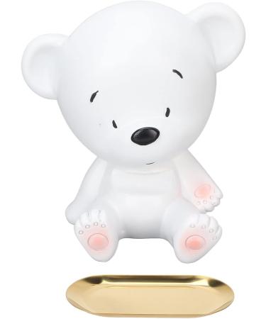 Ververt Touch Jewelry Layer Tray - Exquisite Rings & Necklaces Organizer Elegant White & Gold Jewelry Storage Bowl 20.3 x 15.2 cm - Buy Online on GoSupps.com