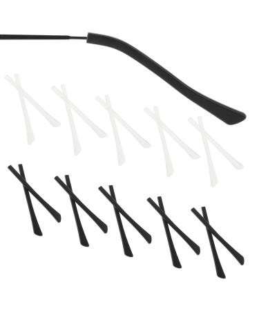 10 pairs of glasses brick covering glasses replacement mirror bones silicone glasses spitz ears hose set glass set lining tips soft silicone glasses slide stopper thin metal glasses legs black - Buy Online on GoSupps.com