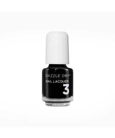 Dazzle Dry Nail Mini Lacquer (Step 3) - Midnight Express - A blackest black. Full coverage cream. (0.17 fl oz / 5 Manicures) Midnight Express | 0.17 Fl Oz