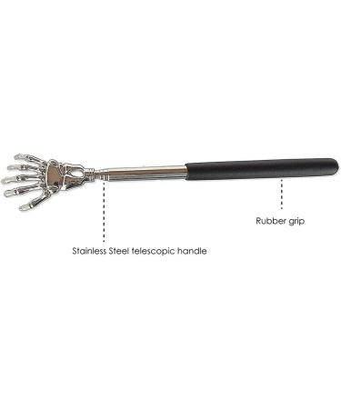 Ggnaxivs Back Scraper - Retractable Stainless Steel Handle | Body Massager & Head Scraper | International Shipping Available - Buy Online on GoSupps.com