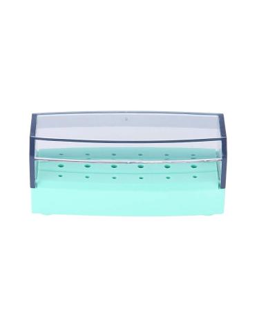 Sterilization box 18 holes dental disinfection box autoclavable dental tools disinfectant box that can be opened for dental disinfection oral care tools(green)