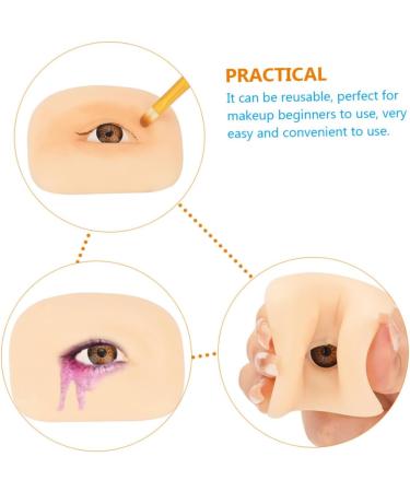 Mikinona Makeup Practice Skin Eye Makeup Fake Skin Makeup Practice Supply Skin Training Tool 6.9x5.2cm As Shown 2 - Buy Online on GoSupps.com