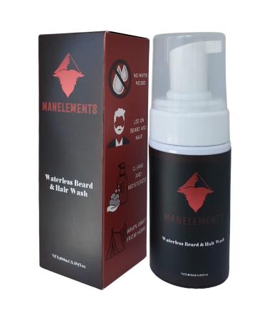 Waterless Beard and Hair Cleansing Shampoo with Coconut Oil - Volumizes Softens & Strengthens