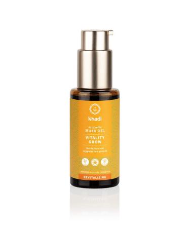 Khadi Herbal & Vegan Rosemary Hair Growth Oil - 1.69oz | 100% Natural & Organic - Promotes Volume, Strengthens Hair, and Fights Hair Loss - Buy Online on GoSupps.com