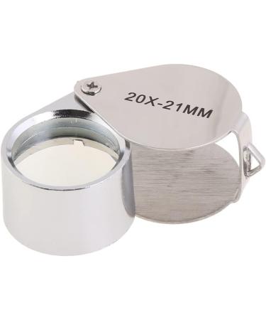 Staol Magnifying Glass 20X 21Mm Mini Portable Handheld Jewelry Magnifier Suitable for Authenticating Jewelry/Reading - Buy Online on GoSupps.com