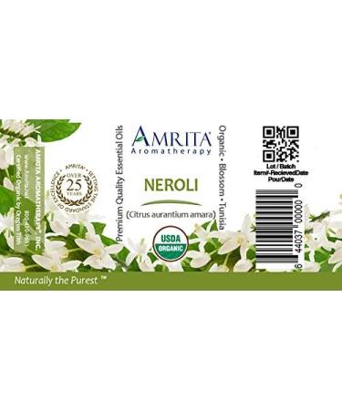 Organic Neroli Essential Oil 100% Pure Undiluted Citrus aurantium Amara Therapeutic Grade Premium Quality Aromatherapy Oil Tested & Verified 3ML 0.1 Fl Oz (Pack of 1) - Buy Online on GoSupps.com