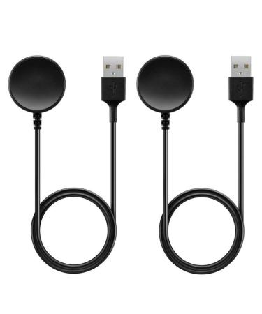 Galaxy Watch 5/4/3 Charger EMallee USB A Charging Dock for Samsung Galaxy Watch5 Pro Watch4 Classic Watch3 Active Active2 Accessories 2 Pack